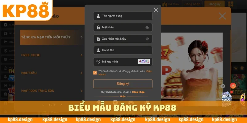 Biểu mẫu đăng ký KP88