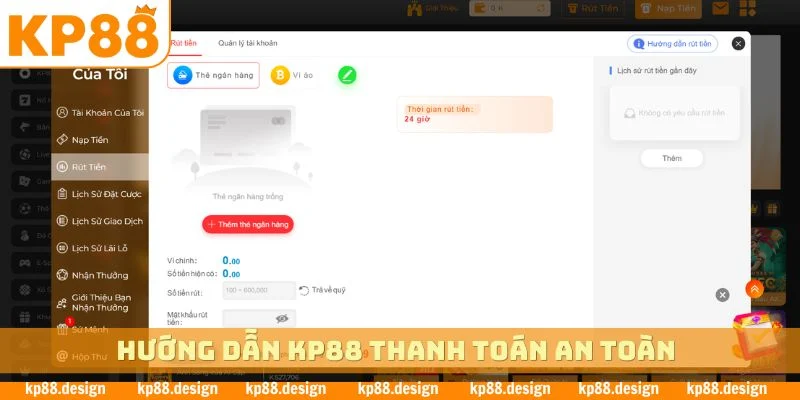 Hướng dẫn KP88 thanh toán an toàn